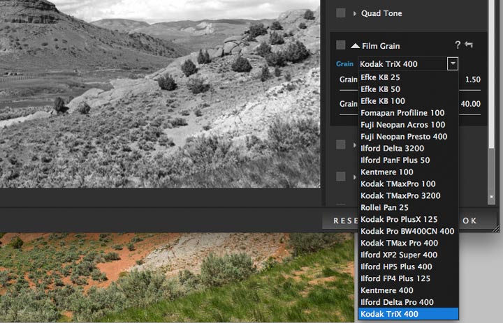 film grain effects