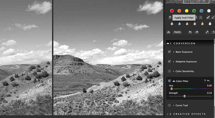 red filter