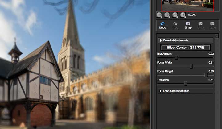 first set of blur options