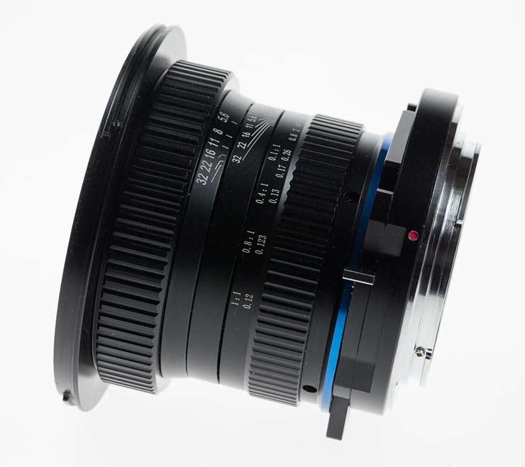 side view of lens with 6mm shift