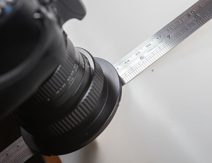 Focus plane at 1:1 magnification