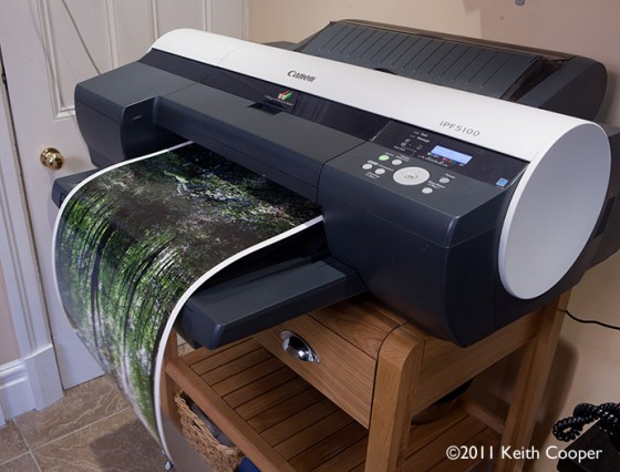 ipf5100 Canon iPF5100 printer with roll paper