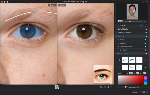 refining detection of eye shape