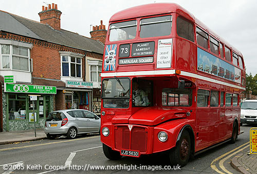 london bus in leicester