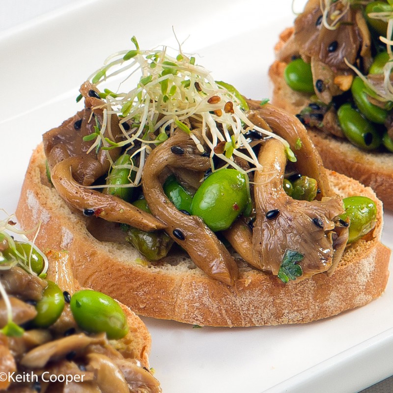 Lunchtime open sandwich