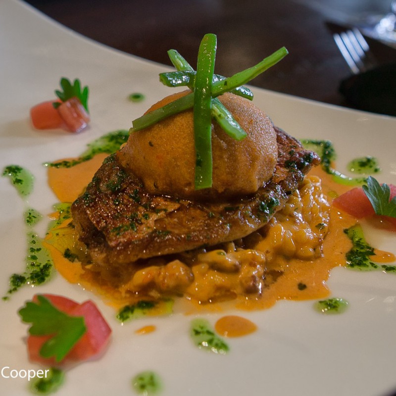 Restaurant food presentation