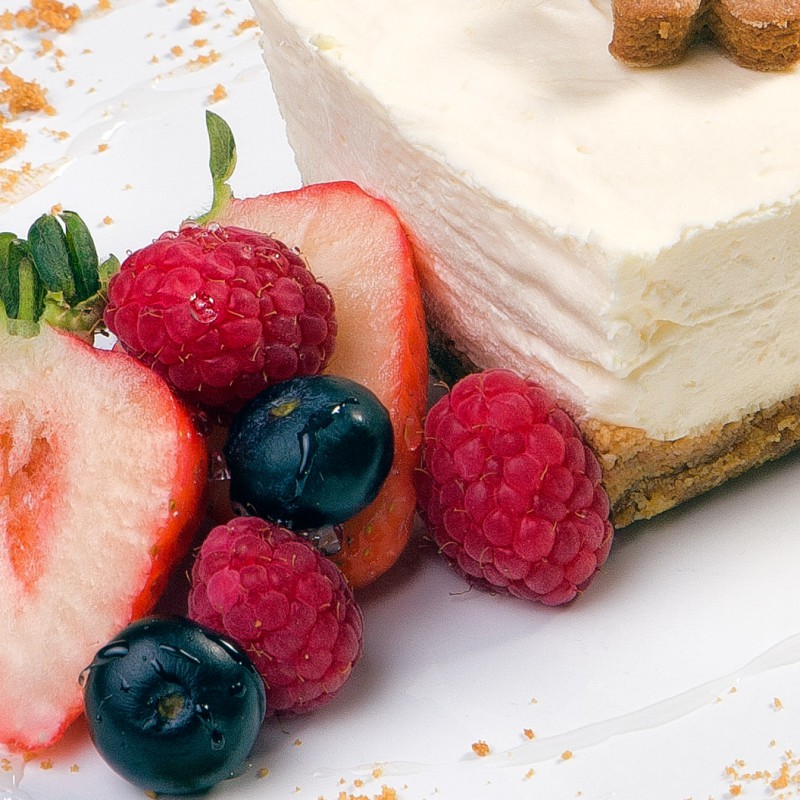 Fruit cheesecake - commercial food development