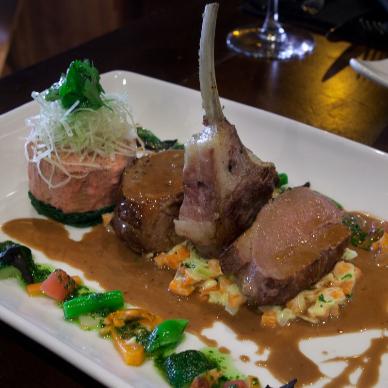 Food presentation at restaurant