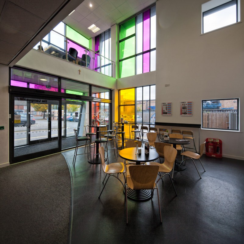 Entrance and cafe