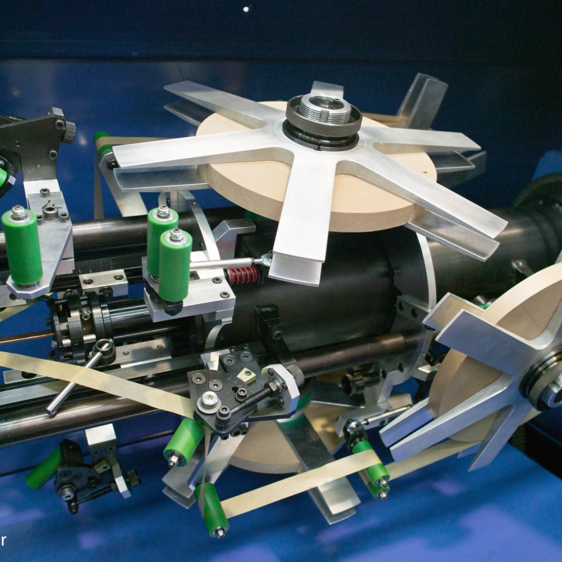 High speed tape wrapping machine