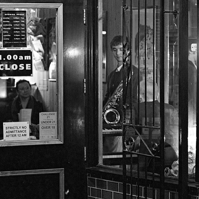 Late night jazz club
