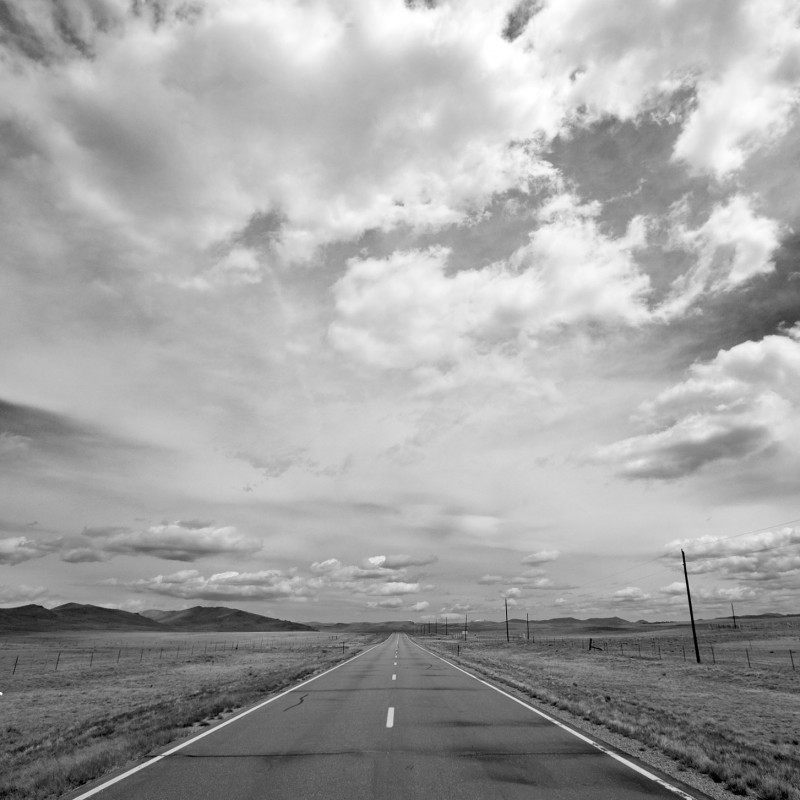Colorado road and sky