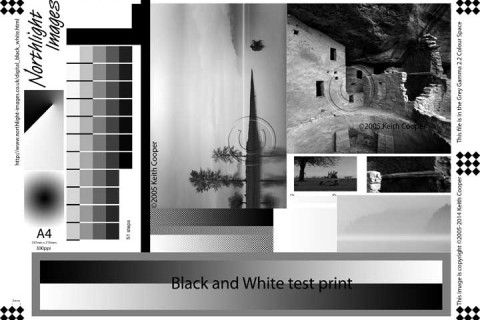 Test image for black and white printing