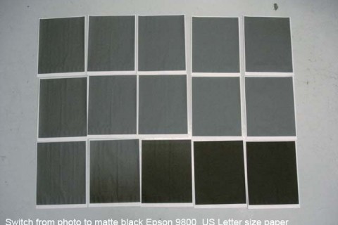 Swapping the black ink on the Epson 7600 and 9600