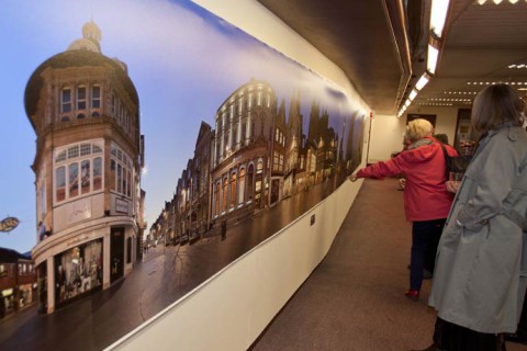 Making a 14 metre multiviewpoint panoramic print