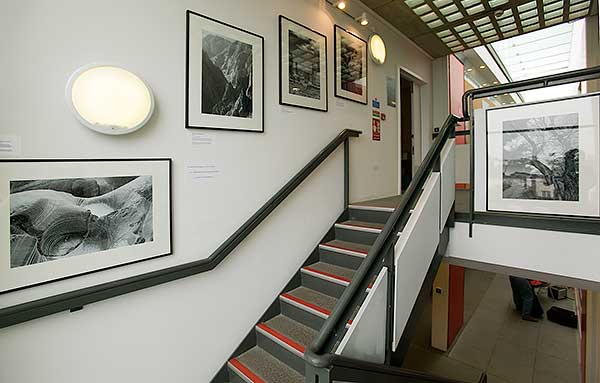 Prints on the stairs