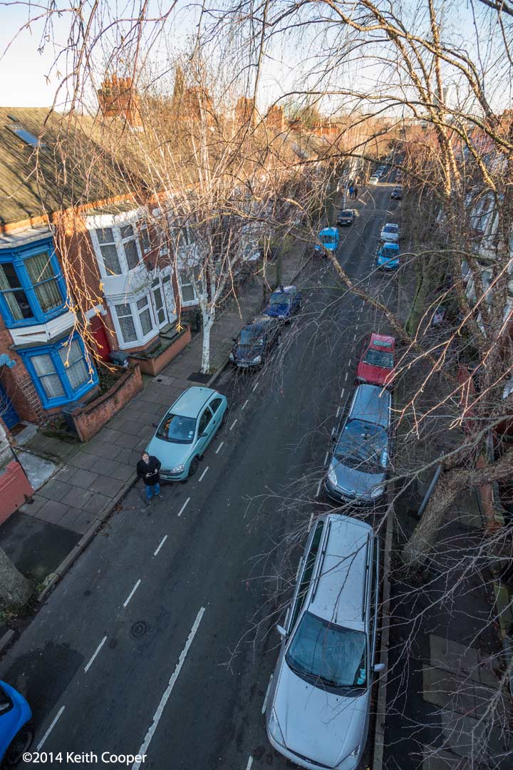 down street from 28 feet