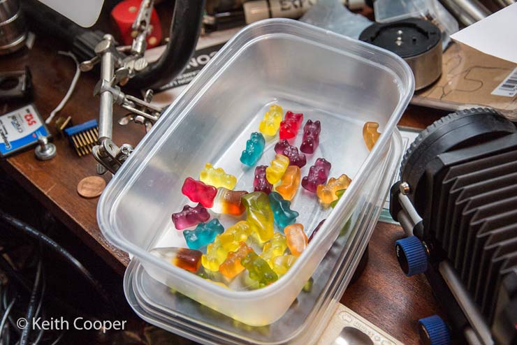 Gummi bears waiting in reserve