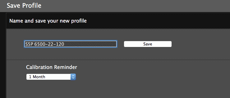 save profile and reminder