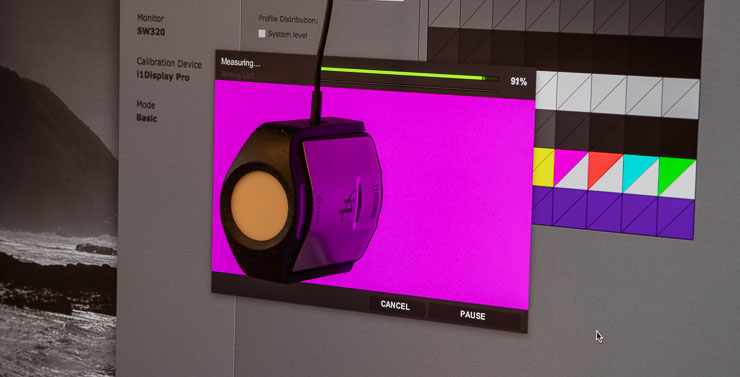 sw320 colour patch measurement