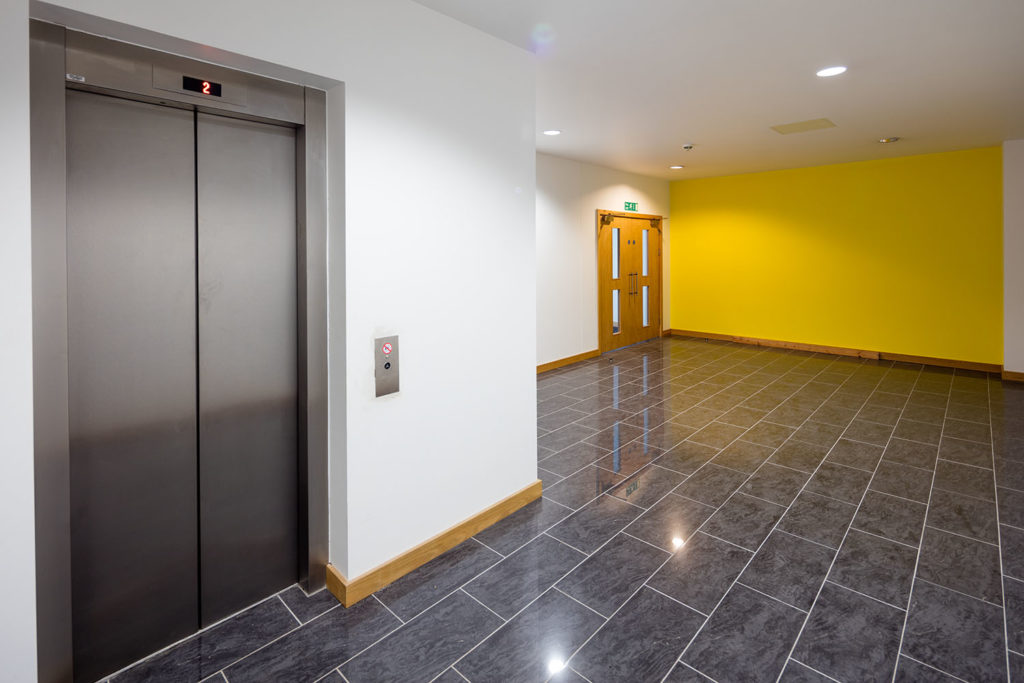 Lift and corridor
