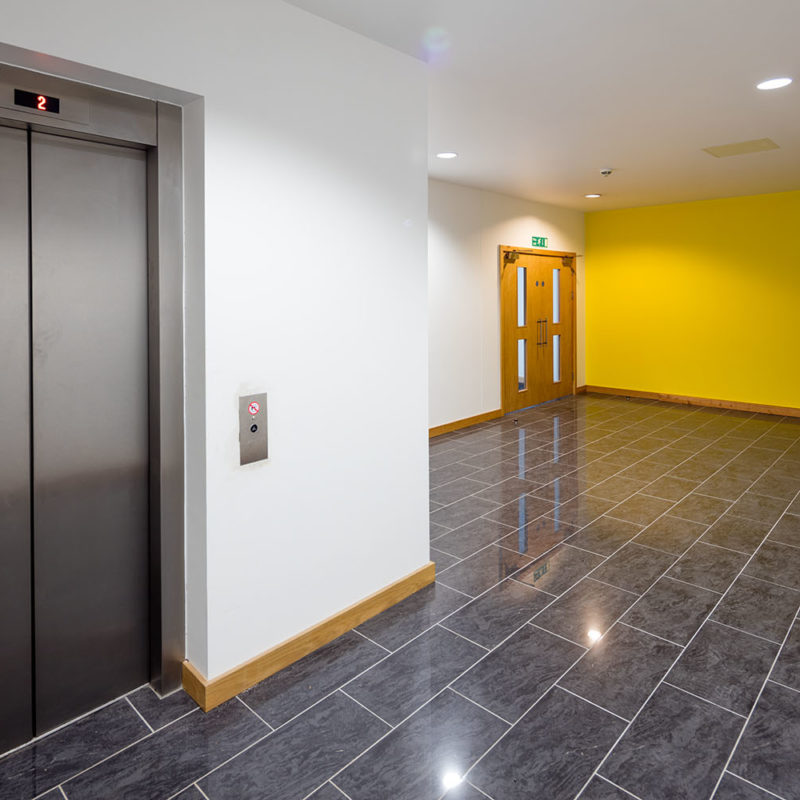 Lift and corridor