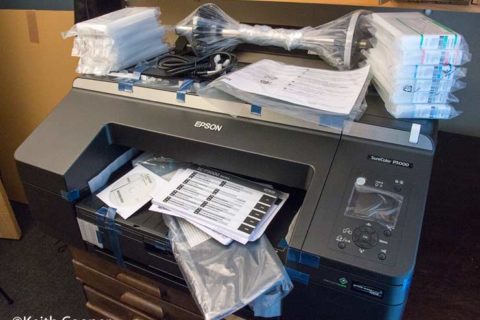Setting up the Epson P5000 printer
