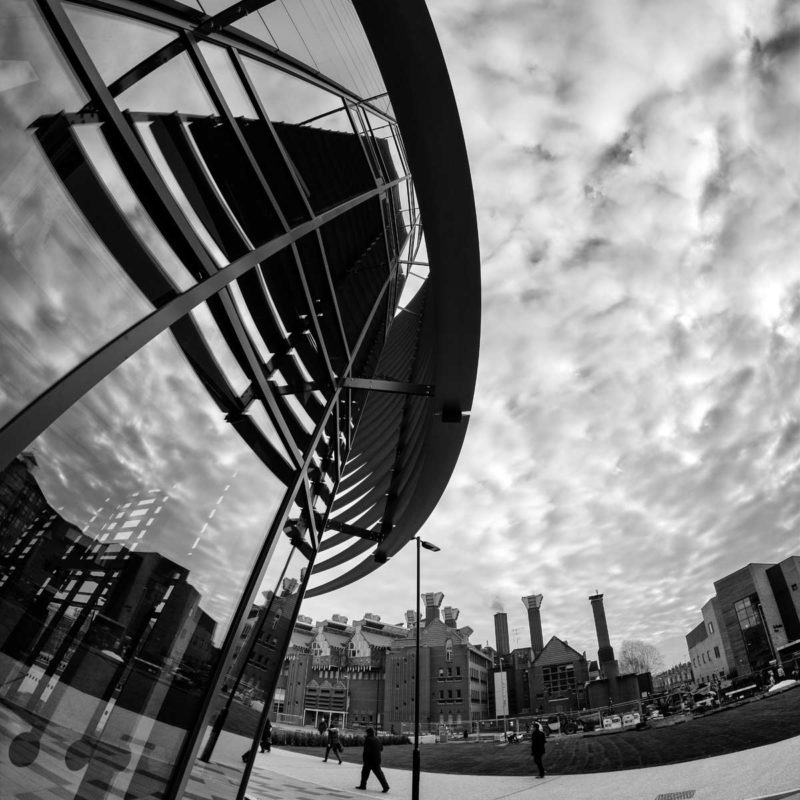 gallery in black and white