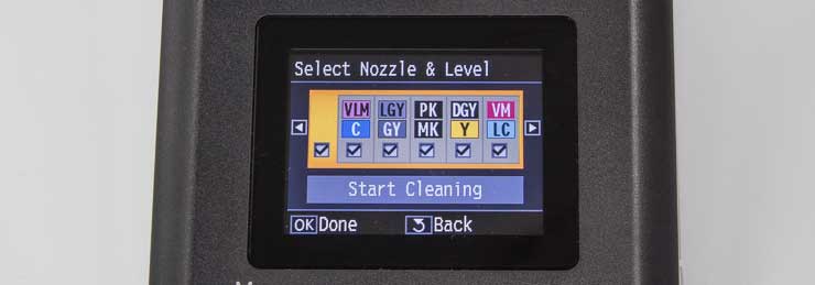 select nozzles for clean
