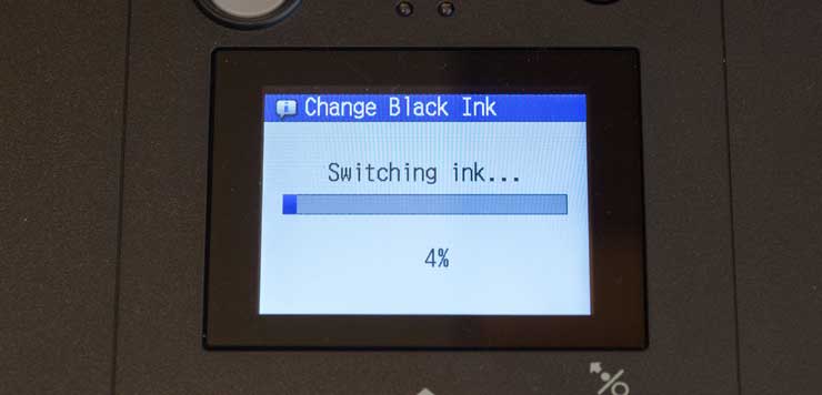 changing ink