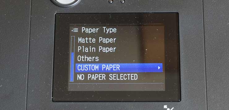 paper type custom