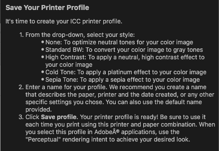 bw profile help