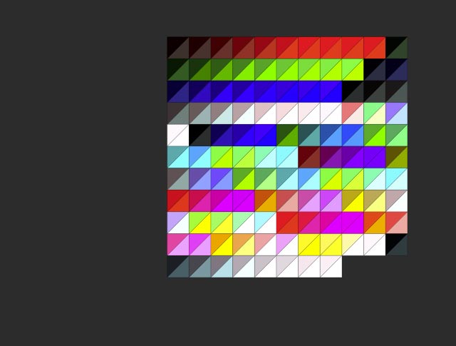 measured patches for projector