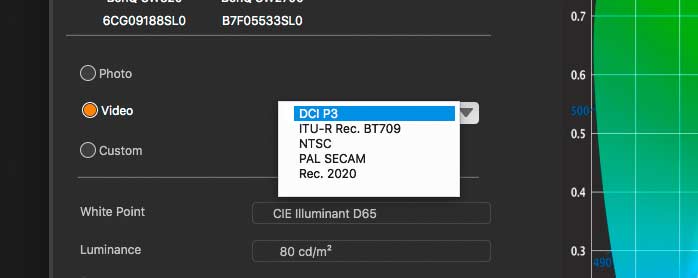 video options