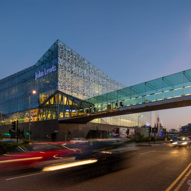 John Lewis, Leicester at dusk