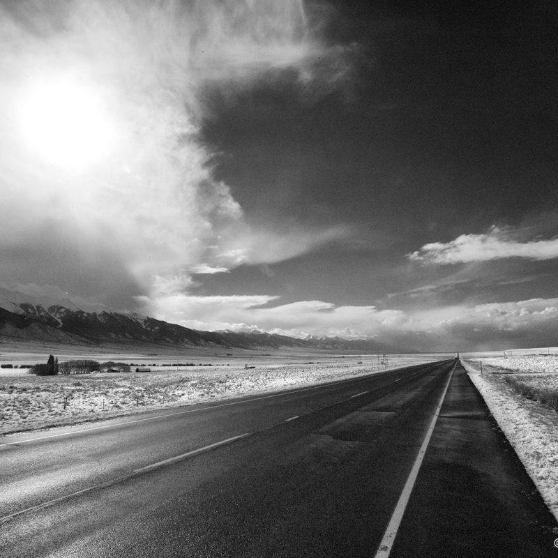 Road going into distance
