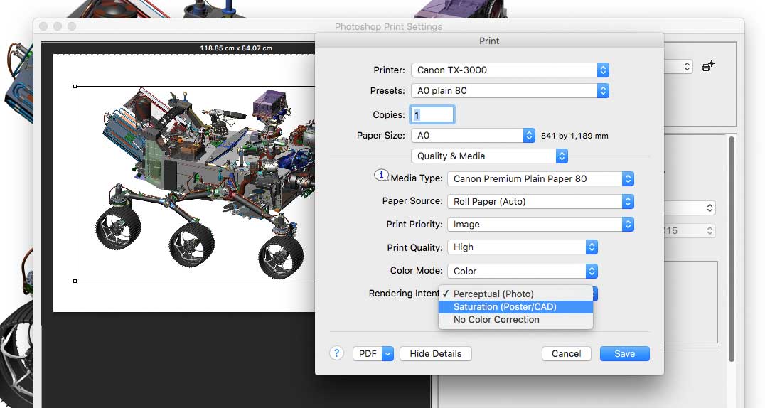 CAD mode
