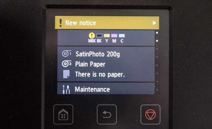printer status