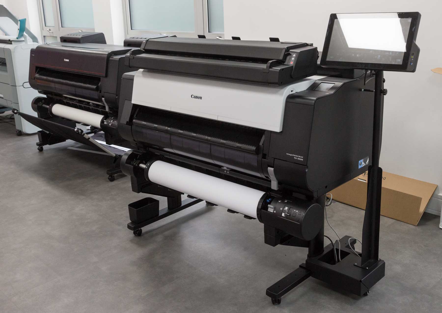 two large Canon printers