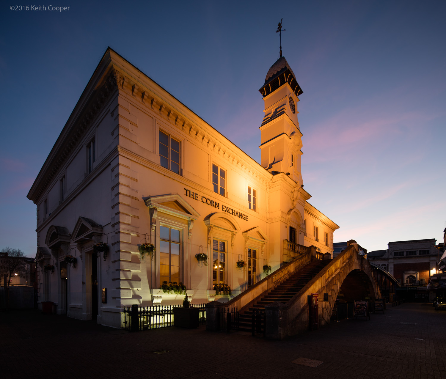 corn exchange dusk