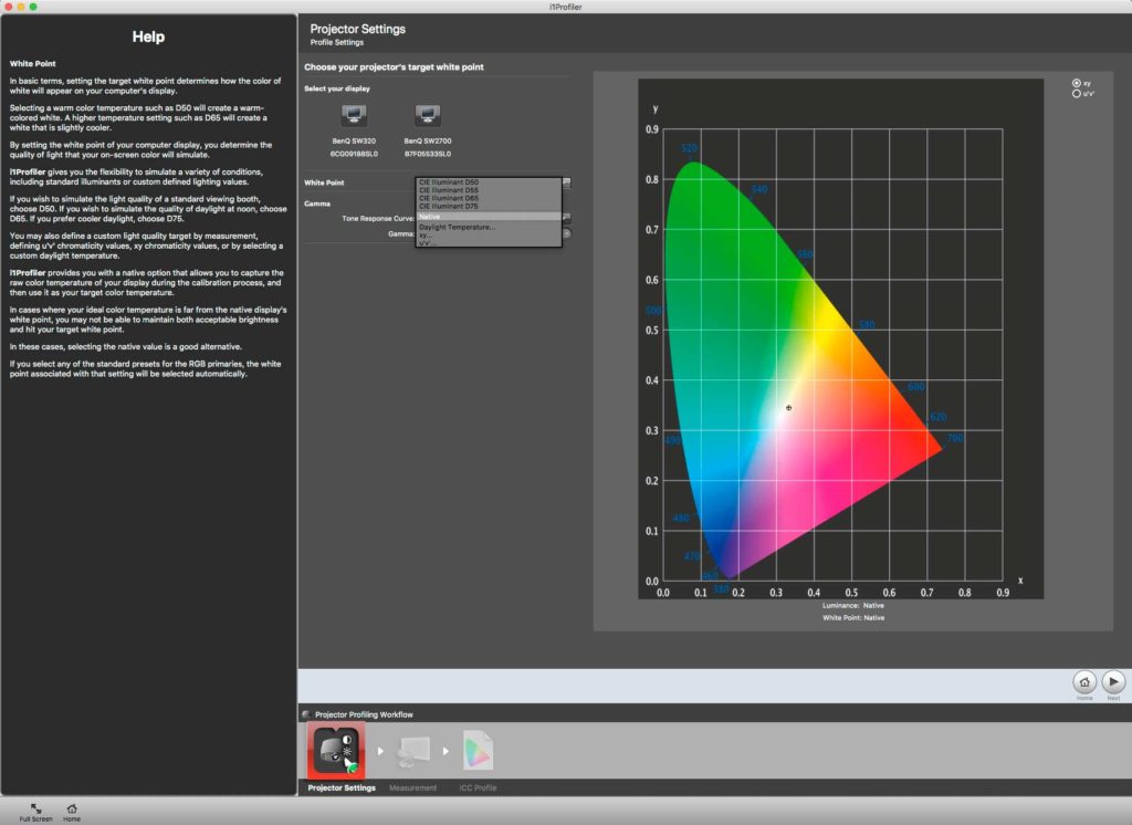 projector-profiling