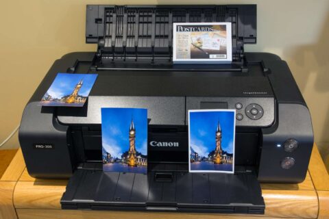 Printing postcards on the PRO-300