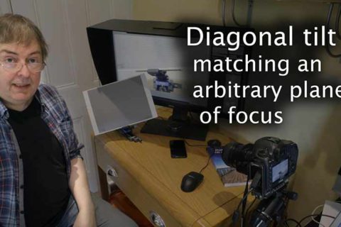 Video: Diagonal lens tilt for close work