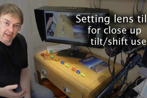 Video: Setting a lens for close up tilt