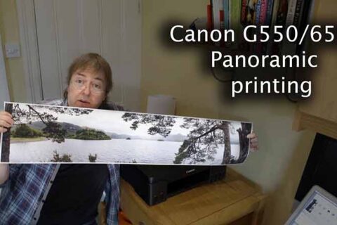 Video: Canon G550 panoramic prints