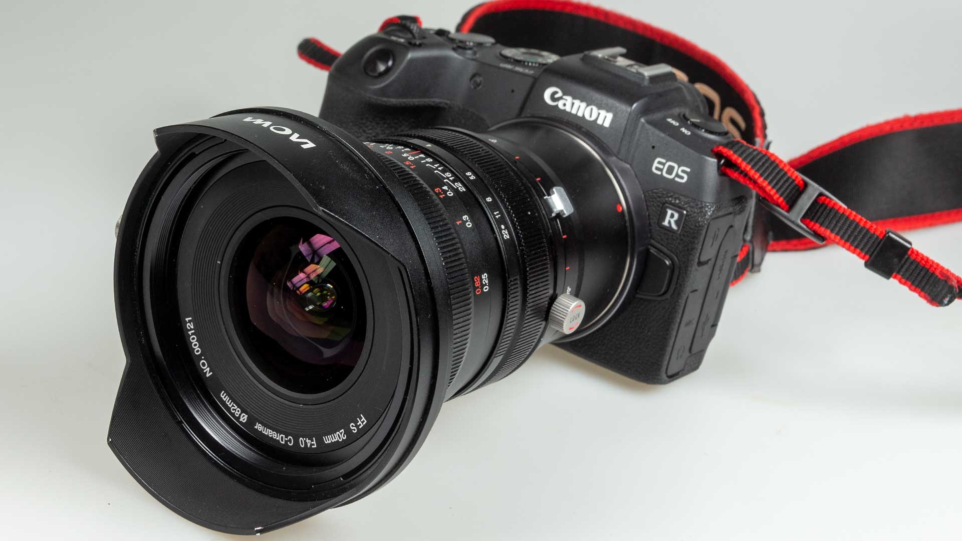 Laowa 20mm shift lens on an EOS RP