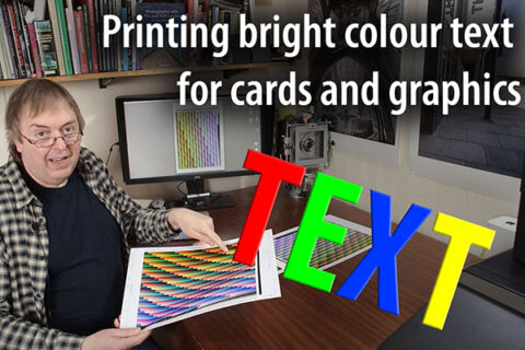 Video: Printing bright coloured text